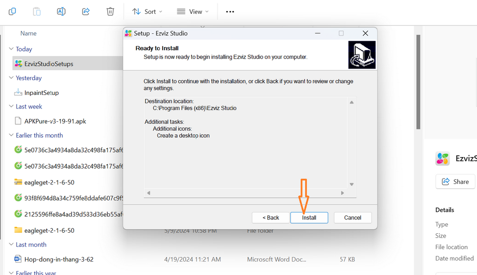 Thực hiện các thao tác cuối cùng