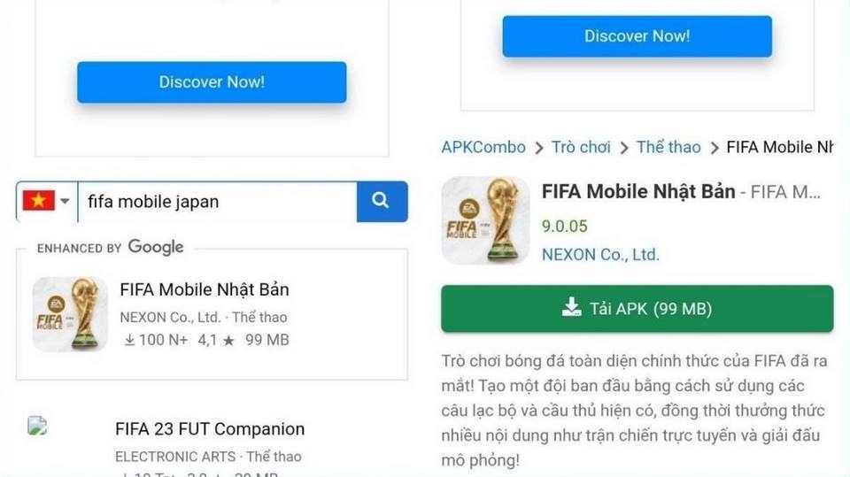 Thực hiện thao tác nhanh chóng