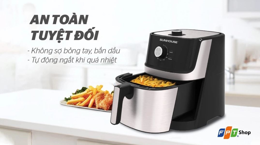 nồi chiên không dầu Sunhouse 6l bán chạy nhất 2024 01