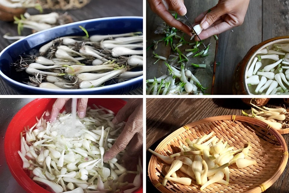 Cách làm kiệu ngâm mắm 3