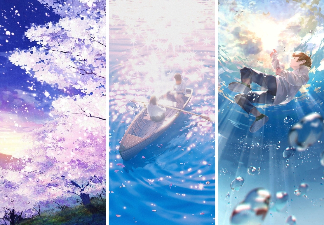 Hình nền điện thoại anime phong cảnh 1