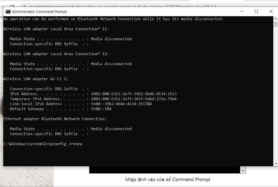 laptop không kết nối được WiFi - hình 14