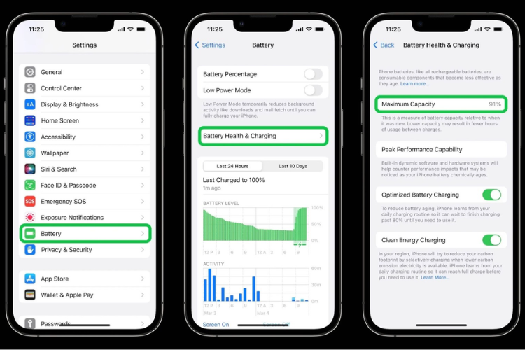 Một số lưu ý khi mua iPhone đã thay pin