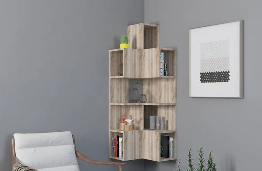cách lắp kệ góc tường 01