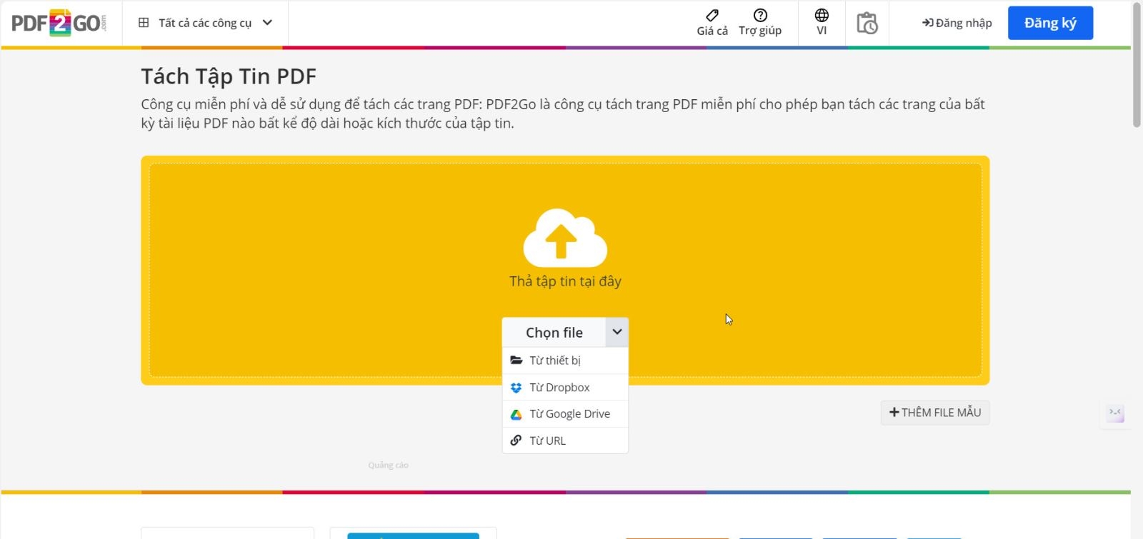 PDF2Go – Trải nghiệm miễn phí xử lý tệp PDF tất cả trong một