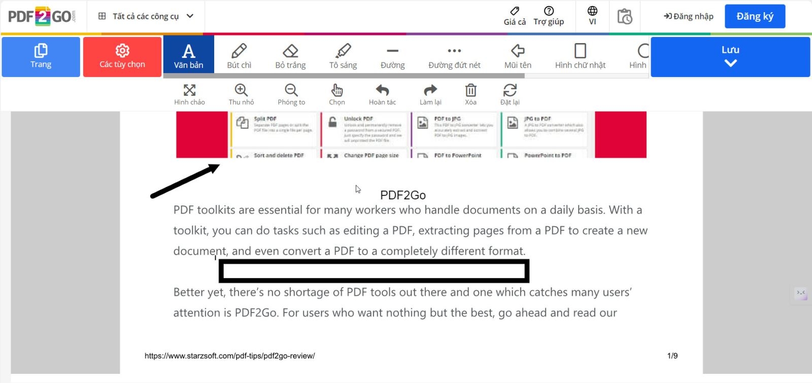 PDF2Go – Trình xử lý tệp PDF tất cả trong một - hình 5
