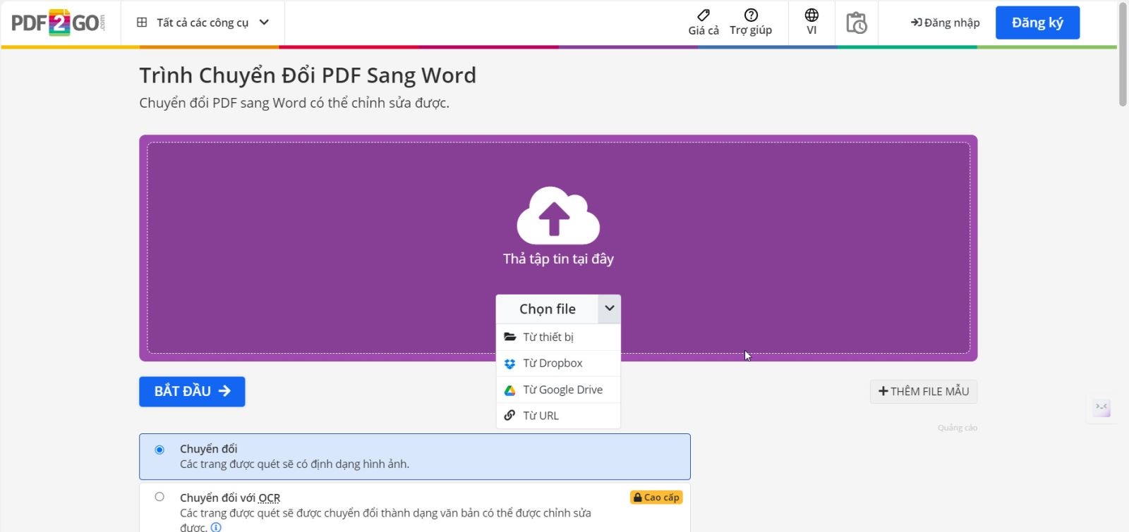 PDF2Go – Trình xử lý tệp PDF tất cả trong một - hình 8