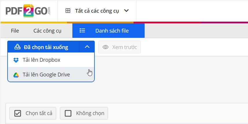 PDF2Go – Trình xử lý tệp PDF tất cả trong một - hình 6