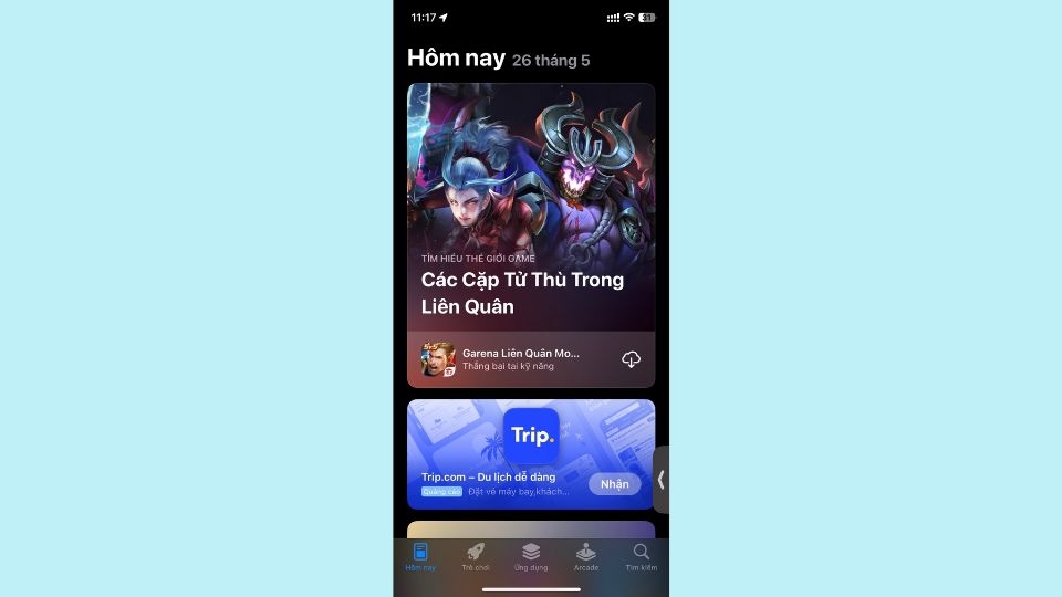 Mở App Store