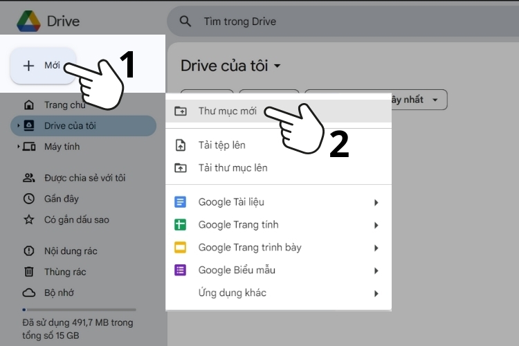 Cách lưu video trên Google Drive bằng máy tính 2
