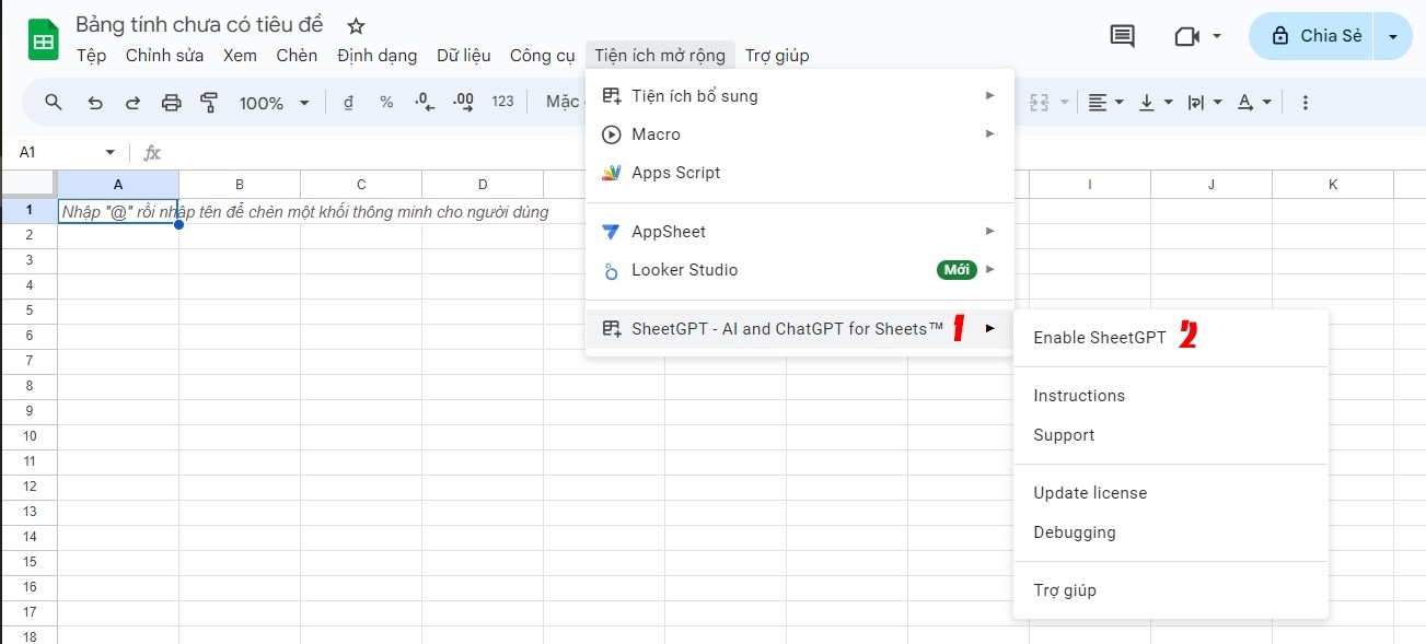 cách kết nối chatgpt với google sheets 6