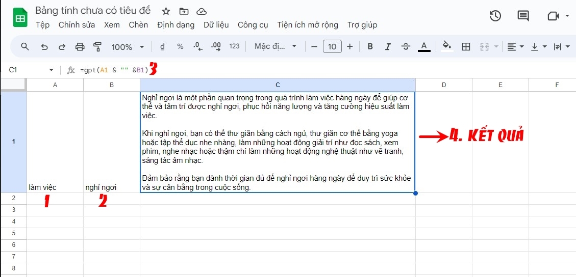 cách kết nối chatgpt với google sheets 8