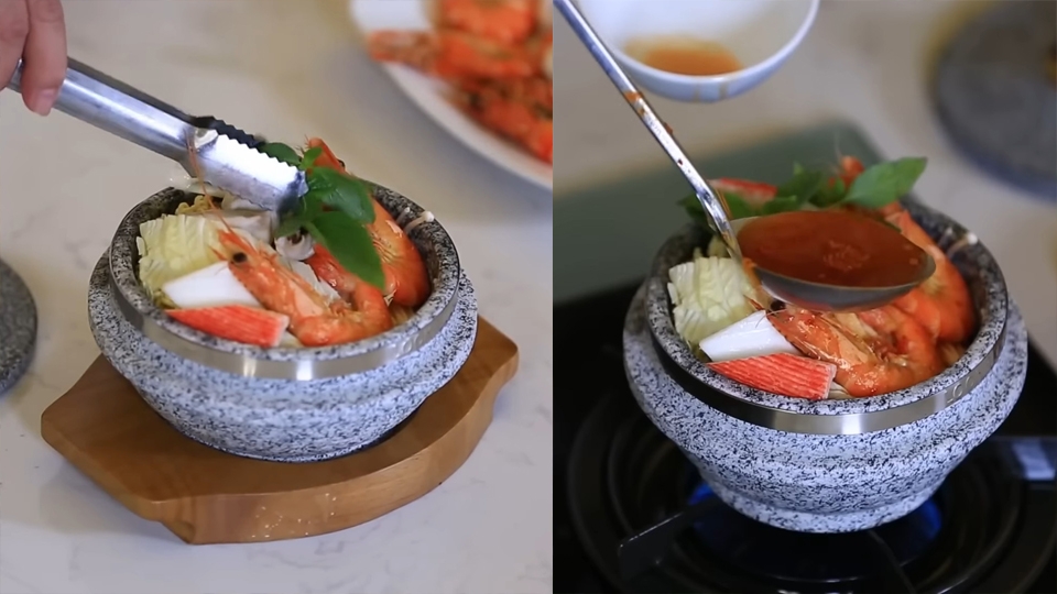 Hoàn thiện tô mì nóng hổi