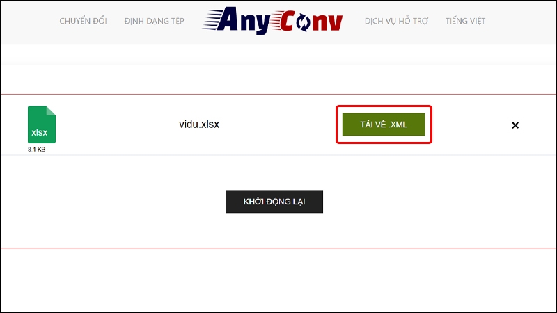 Chuyển file Excel sang XML - hình 8