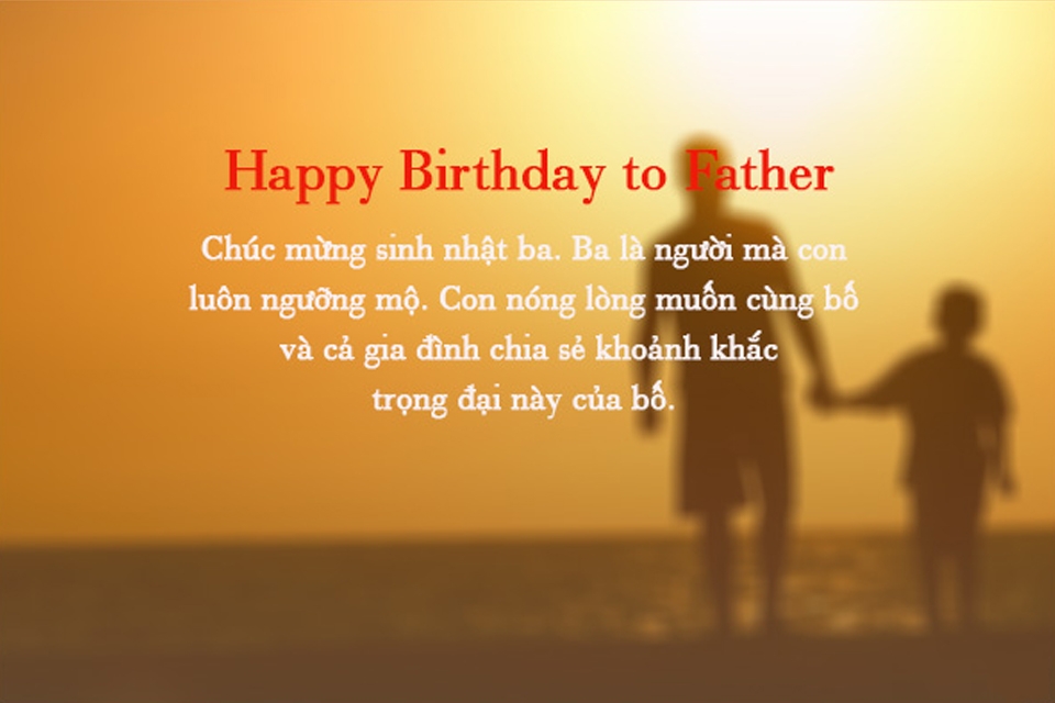 Dành tặng bố mẫu thiệp chúc mừng sinh nhật ý nghĩa.