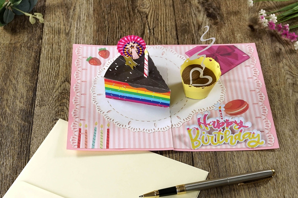 Mẫu thiệp chúc mừng sinh nhật đẹp sáng tạo tặng bạn.