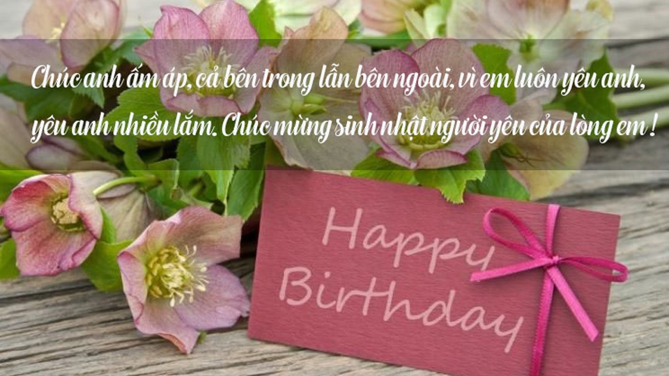 Gửi tấm thiệp chúc mừng sinh nhật đẹp đến người yêu của bạn.