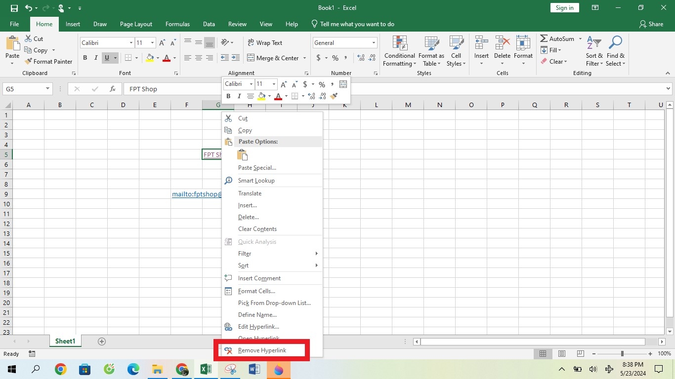 Hyperlink trong Excel - hình 10