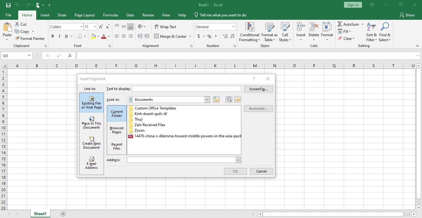 Hyperlink trong Excel - hình 3