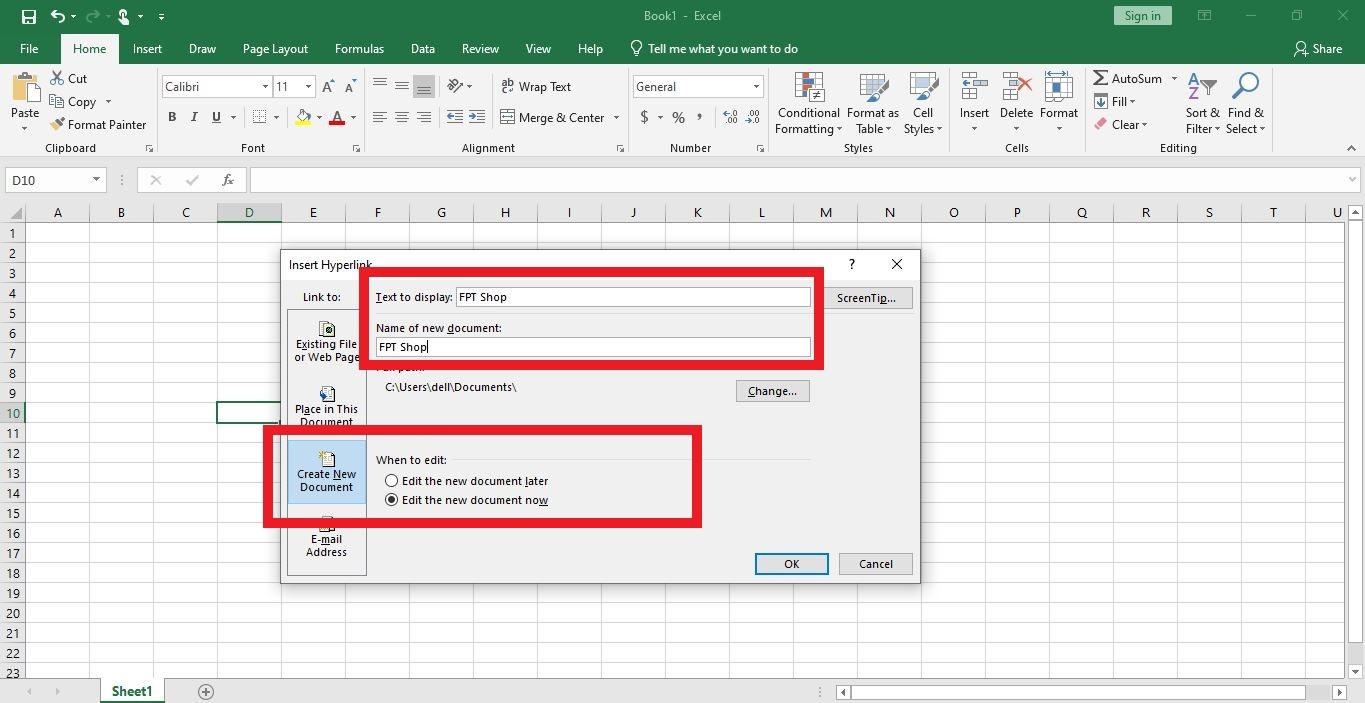 Hyperlink trong Excel - hình 7