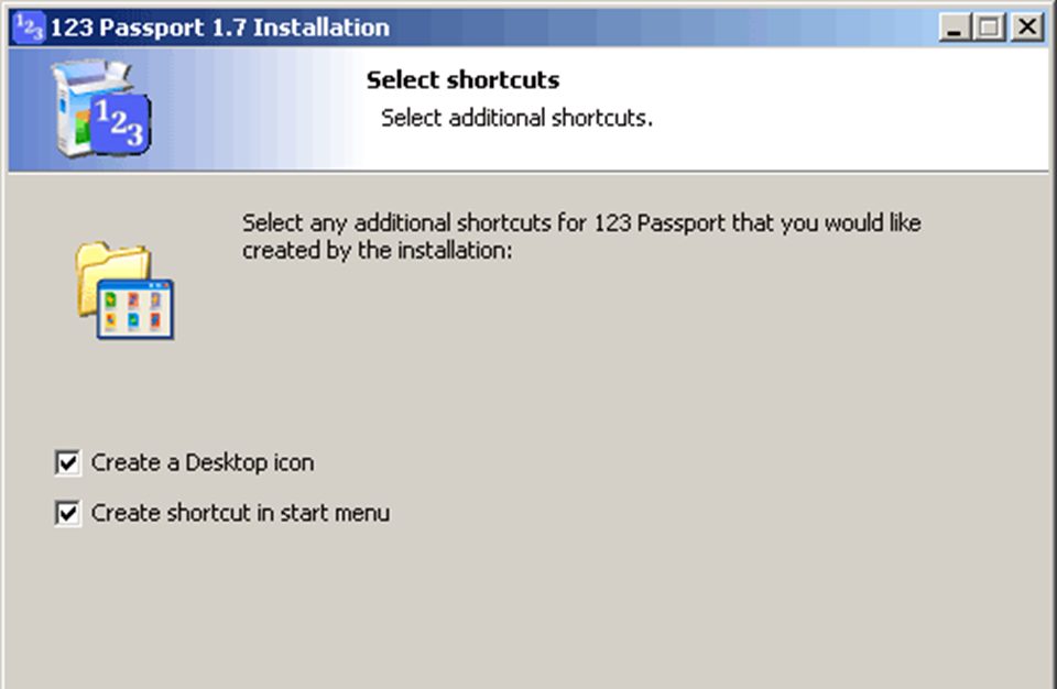 Thực hiện tạo icon ở desktop và start menu