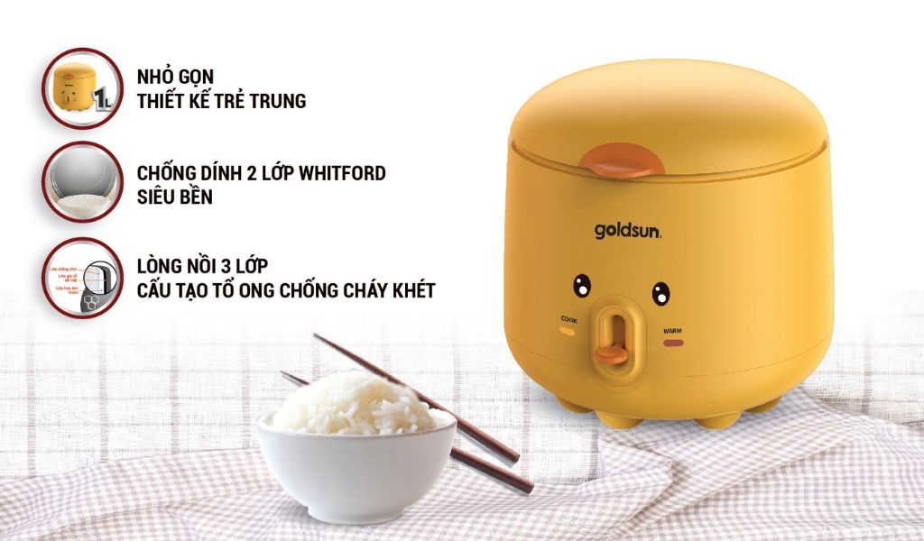Công nghệ nồi cơm điện Goldsun có tốt không? Gợi ý một số sản phẩm tham khảo 4