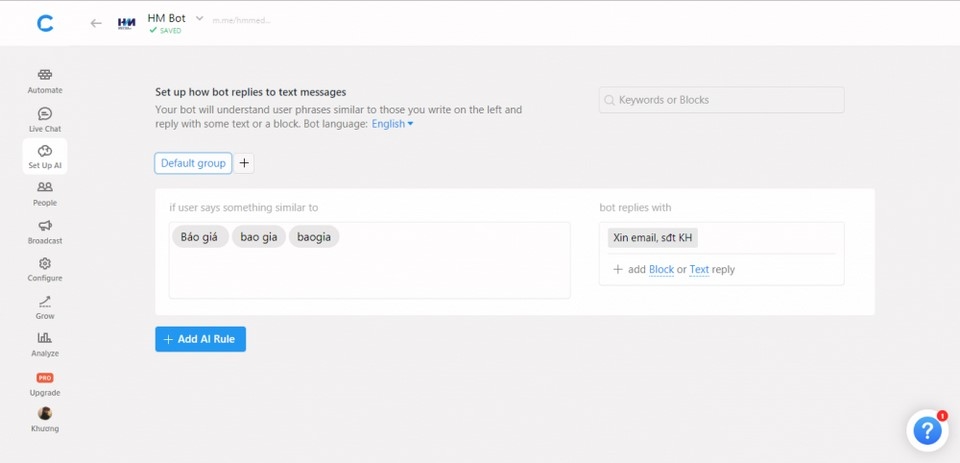 Cách tạo Chatbox thông qua nhúng code HTML có sẵn