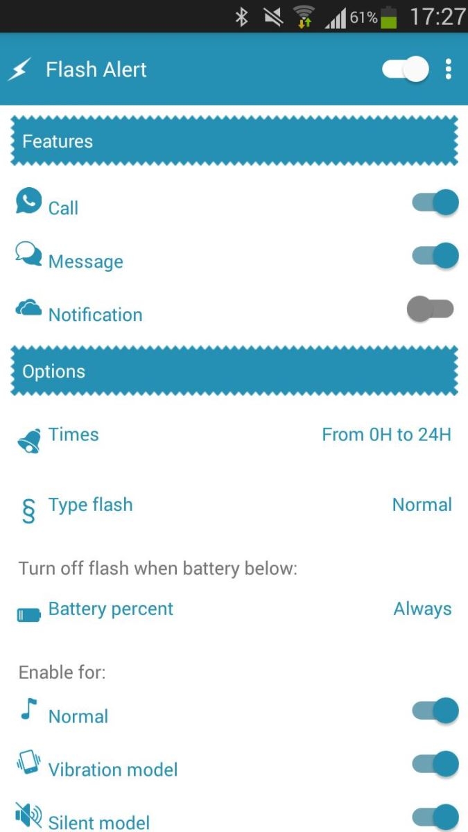 bật flash khi có điện thoại iphone 11 6