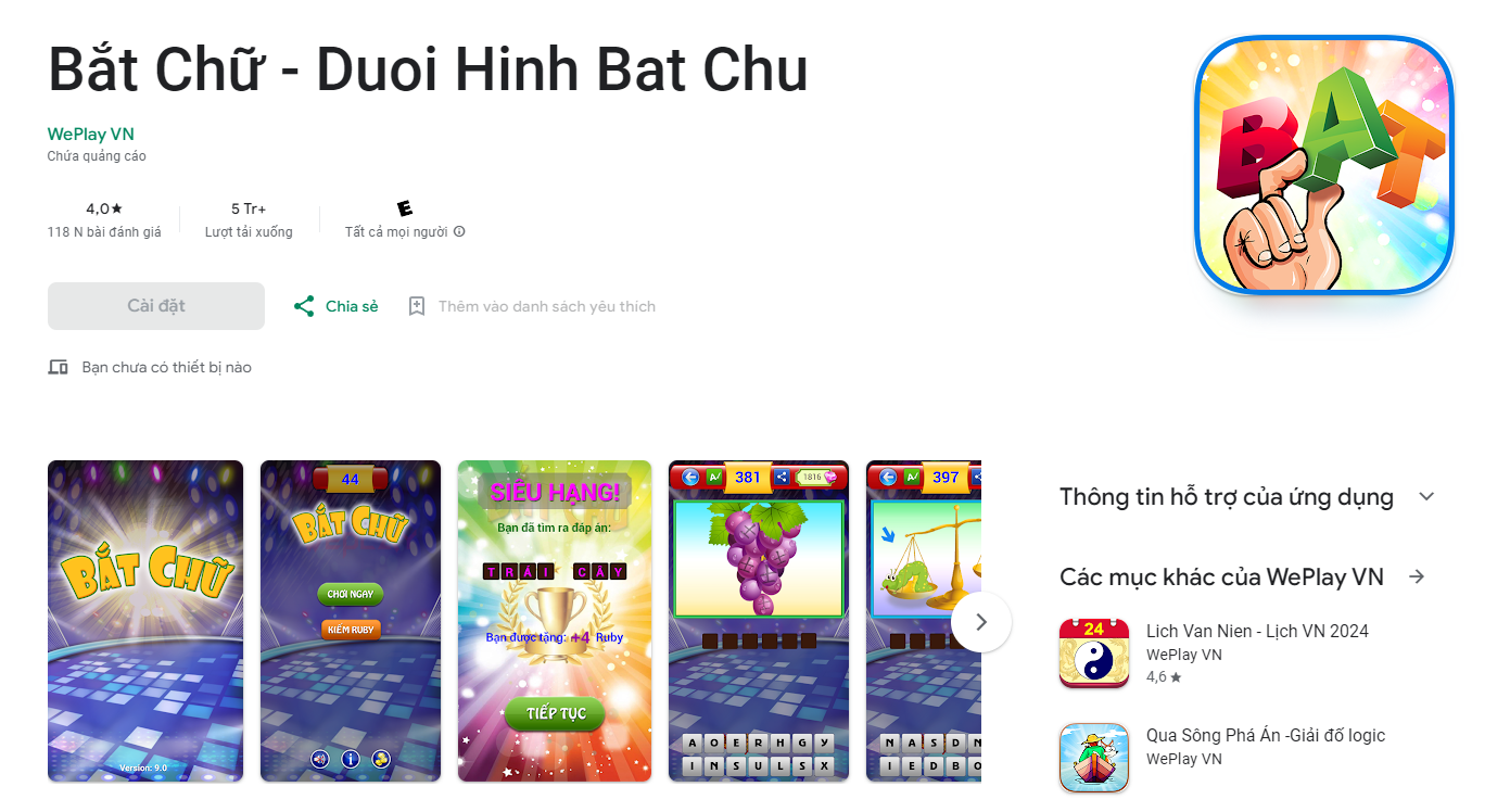 Đuổi Hình Bắt Chữ offline (ảnh 1)