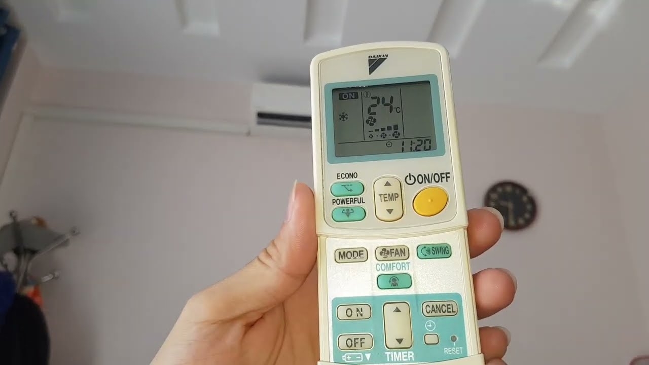 Cách reset remote máy lạnh hình 3