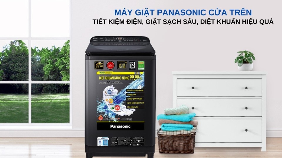 Máy giặt Panasonic Inverter 10,5kg NA-FD10VR1BV​