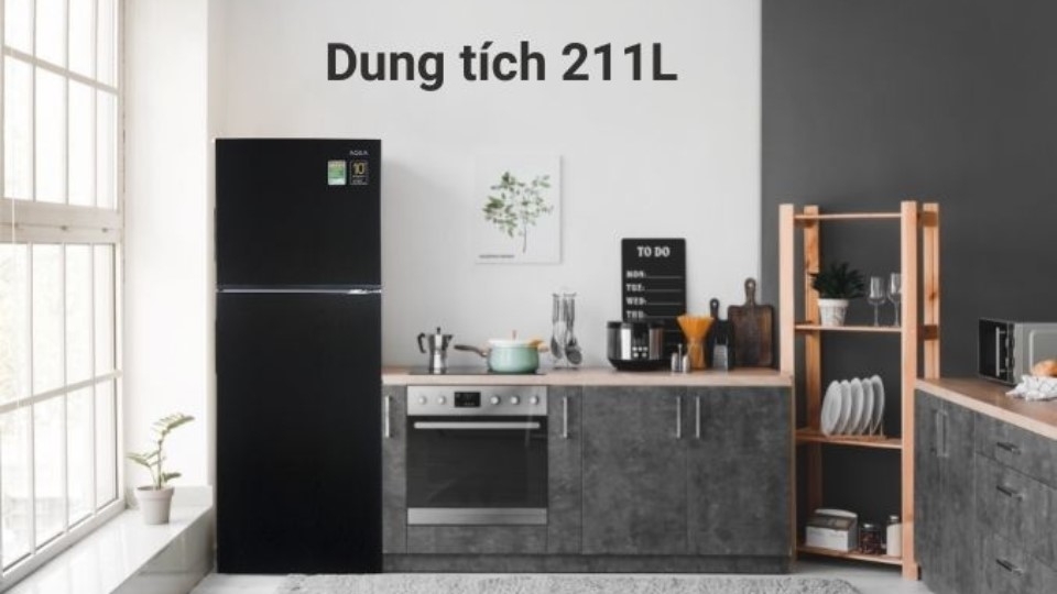 Tủ lạnh Aqua Inverter 211 lít AQR-T238FA(FB)