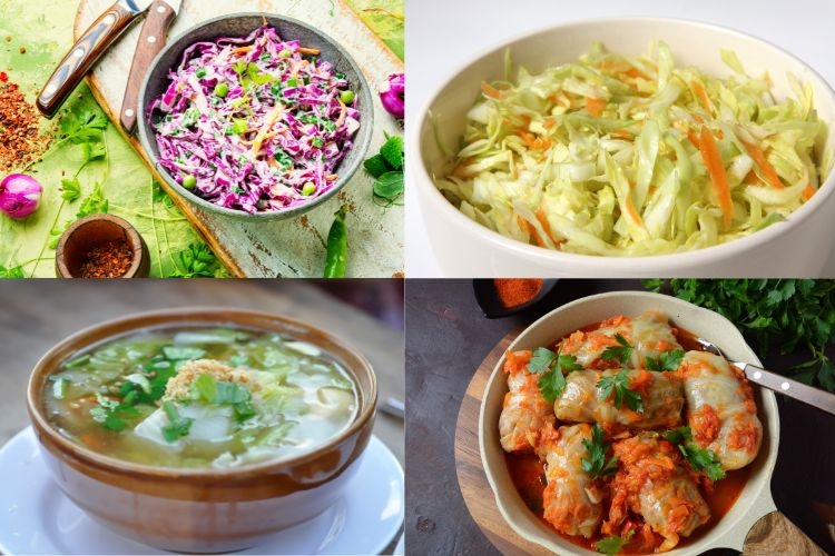 món ăn với bắp cải