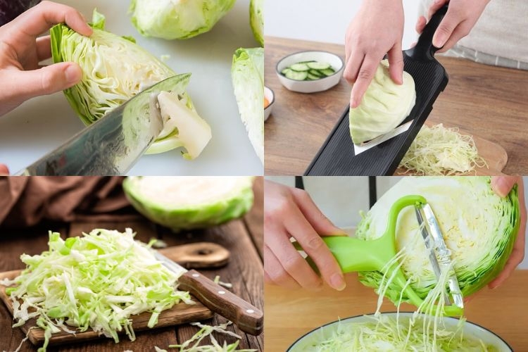 bắp cải thái sợi