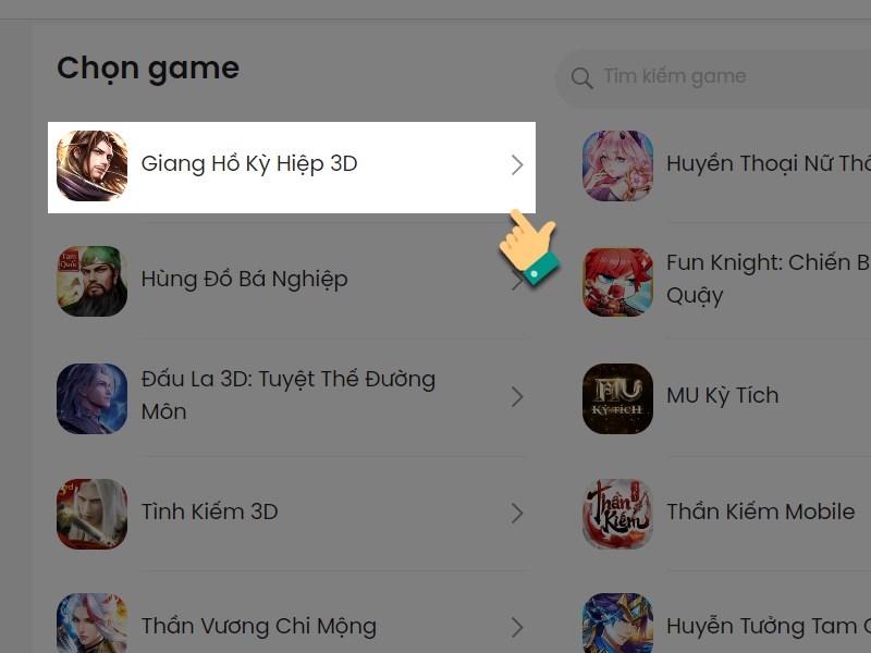 code Giang Hồ Kỳ Hiệp 3D (ảnh 4)