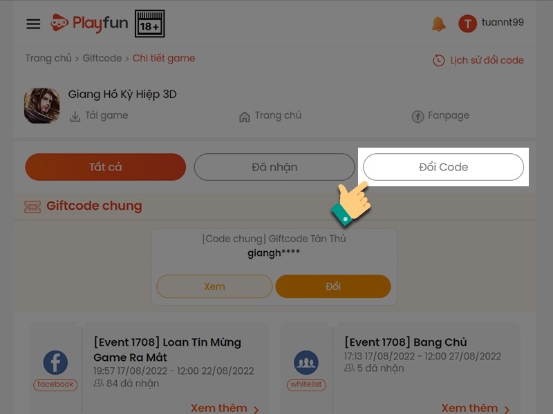 code Giang Hồ Kỳ Hiệp 3D (ảnh 5)