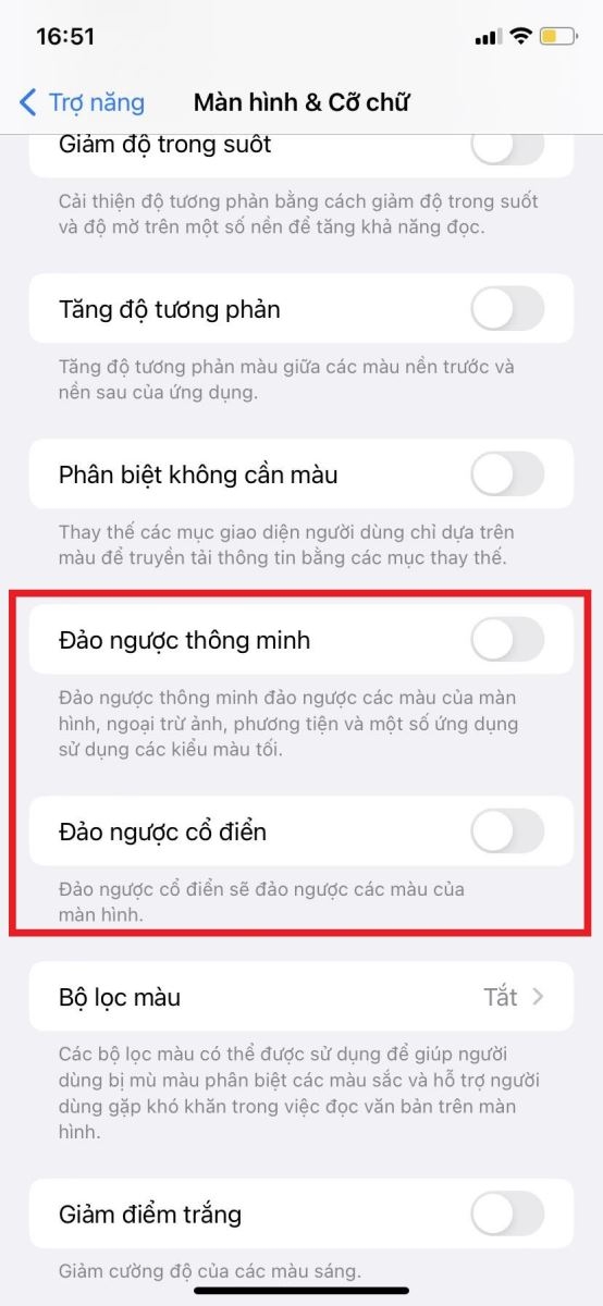 đảo ngược màu iPhone - hình 6