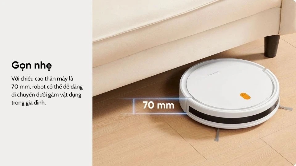 Thiết kế của robot hút bụi lau nhà Xiaomi Vacuum E5