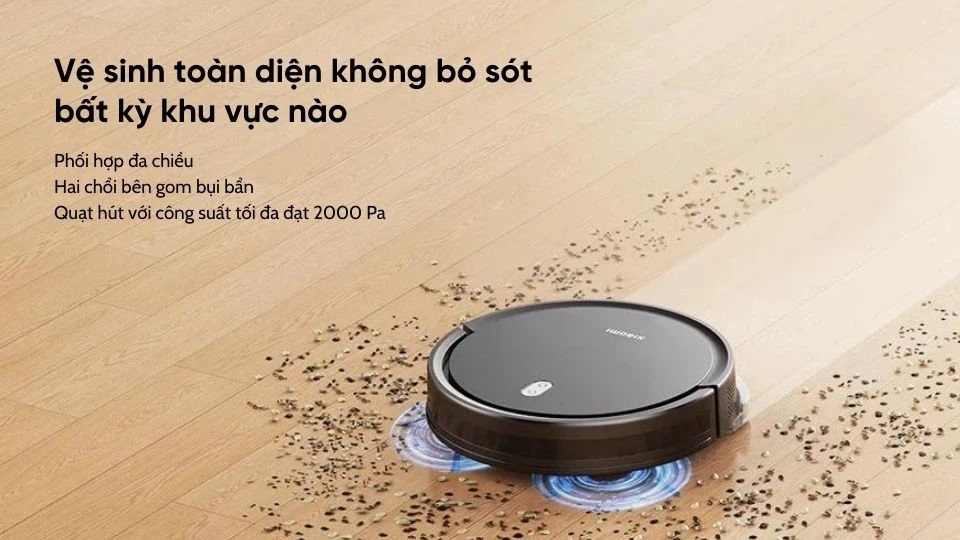 Khả năng làm sạch mạnh mẽ và hiệu quả của Xiaomi Vacuum E5