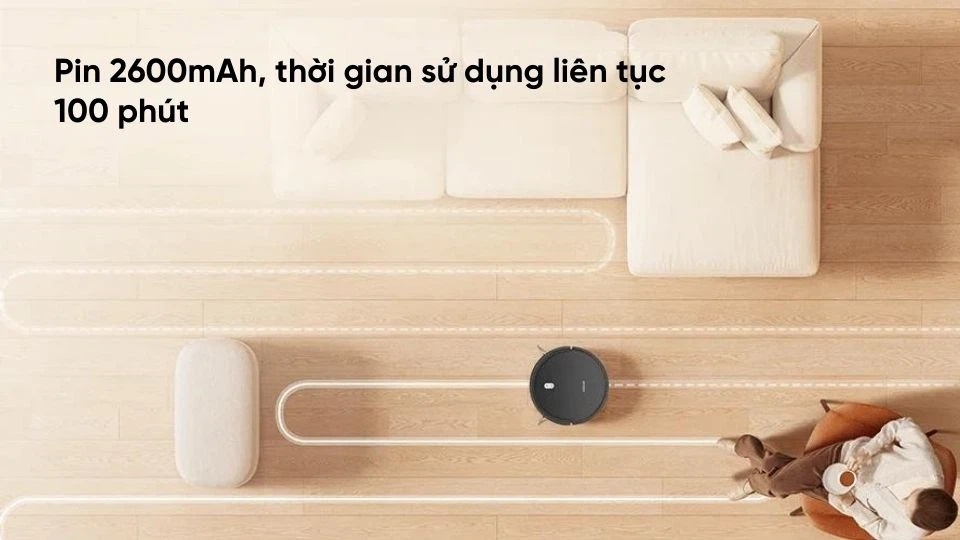 Lực hút mạnh mẽ 2000Pa