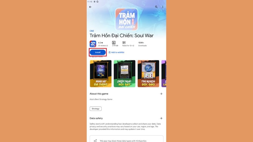 Nhấn "Cài đặt" để tải Trảm Hồn Đại Chiến: Soul War