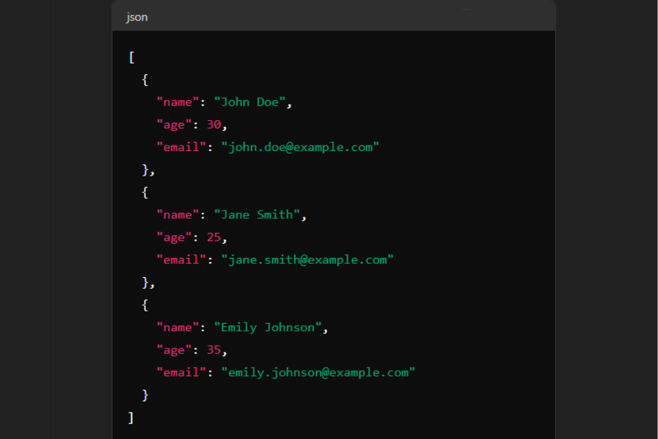 JSON đối tượng