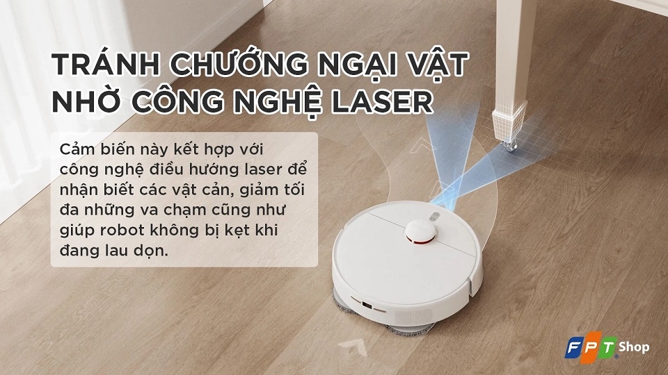 Robot được trang bị công nghệ cảm biến tránh vật cản bằng laser