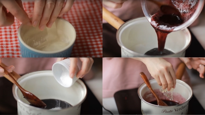 Công thức bánh mousse việt quất sữa chua (hình 4)