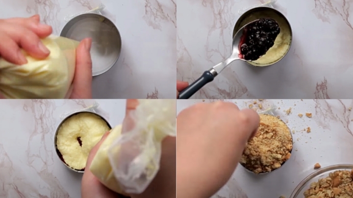 Công thức bánh mousse việt quất chocolate (hình 5)