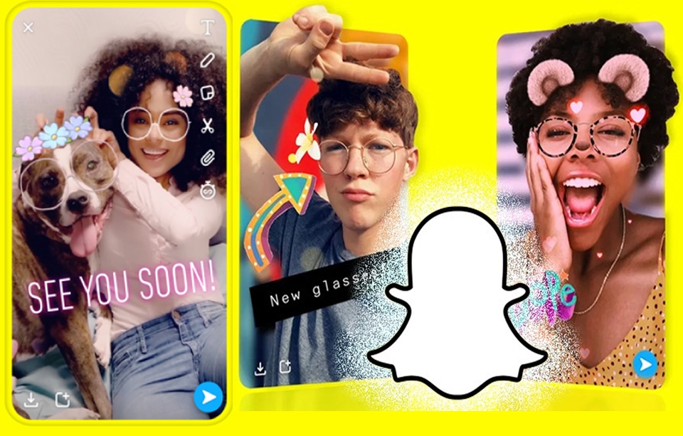 Phần mềm chụp ảnh Hàn Quốc Snapchat.