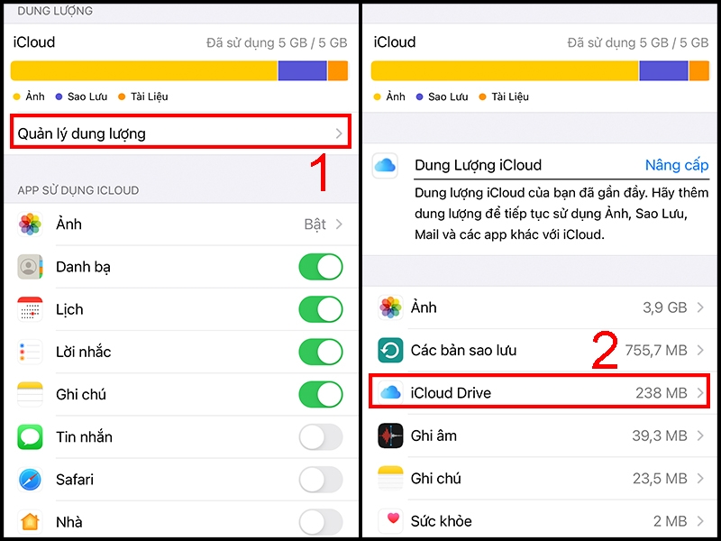 Cách xóa bớt dung lượng iCloud trên iPhone (ảnh 7)