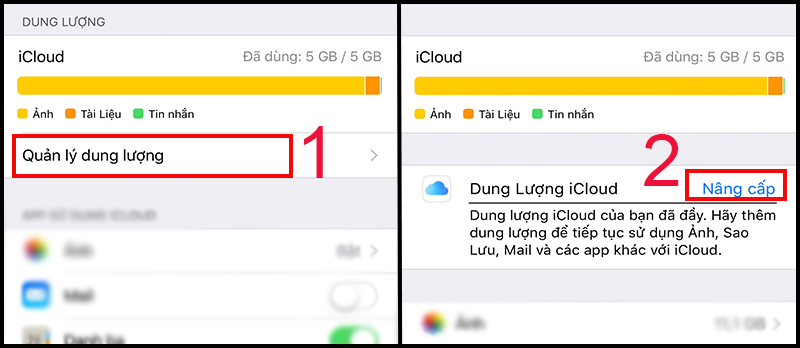 Cách xóa bớt dung lượng iCloud trên iPhone (ảnh 9)