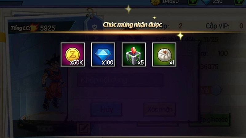 Code Siêu Rồng Thần Huyền Thoại hình 4