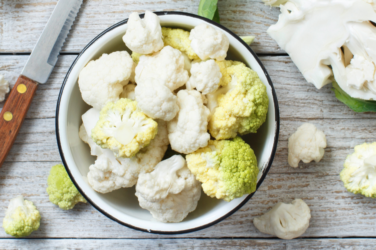 cách cắt súp lơ hình 5